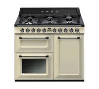 Smeg Victoria TR103P 100cm wide Dual Fuel Range Cooker with Gas Hob - Cream - A/B Rated