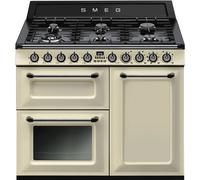 Smeg TR103P Victoria 100cm Dual Fuel Range Cooker, Cream A