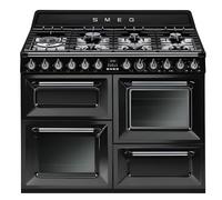 Smeg TR4110BL1 - Black 7 Zone Dual Fuel Cooker - A/A energy