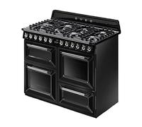 Smeg tr4110bl1 Freestanding Gas Hob Black - Kitchen (Independent Kitchen, Black, Buttons, Rotary, Front, Electronic, Gas Hob)