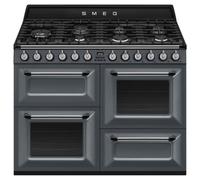 Smeg TR4110GR 110cm Victoria Dual Fuel Range Cooker - Slate Grey