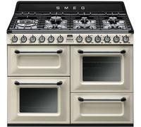 Smeg TR4110P1 Victoria 110cm Dual Fuel Range Cooker, Cream A