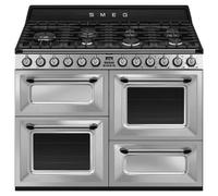 Smeg TR4110X-1 110cm Victoria Dual Fuel Range Cooker - Stainless Steel