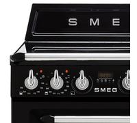 Smeg Tr62Ibl 60Cm Double Electric & Gas Cooker With Induction Hob - Black