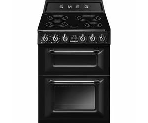 Smeg TR62IBL2 600mm Double Electric Cooker Induction Hob Black