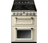 Smeg TR62IP2 Victoria Cream Induction Elec Cooker Double Oven A
