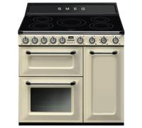Smeg TR93IP2 90cm Victoria Electric Range Cooker - Cream