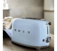 Smeg TSF01 Retro 2 Slice Toaster in Pale Blue Smeg Pale Blue