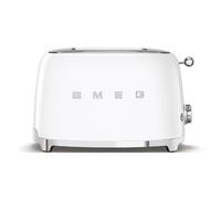 Smeg TSF01 Retro 2 Slice Toaster in White Smeg White