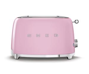 Smeg TSF01 Retro 2 Slice Toaster - Pink