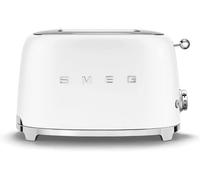 Smeg Tsf01 Retro Matte Style 2 Slice Toaster In White White