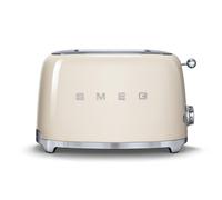 Smeg TSF01 Retro Style 50's 2 Slice Toaster in Cream