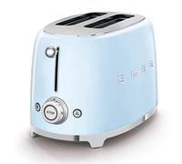 Smeg TSF01 2 Slice Toaster + TSBW01 Bun Warmer Bundle - Pastel Blue