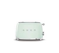 Smeg TSF01PGUK 2 Slice Toaster, Extra Wide Slots, 3 Pre-Set Options, 950W, Pastel Green