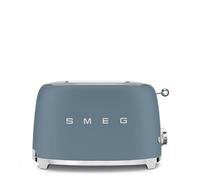 Smeg TSF01SBMUK 50's Style 2 Slice Toaster, 6 Toasting Levels, Large Compartments, 950W, Storm Blue