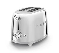 Smeg TSF01SSUK 2 Slice Toaster, Extra Wide Slots, 3 Pre-Set Options, 950W, Stainless Steel