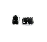 Smeg Tsf03, Klf04 4-Slice Toaster & 1.7L Variable Temperature Kettle Set In Black Black One Size