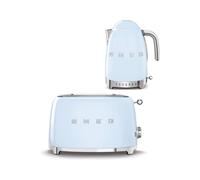 Smeg TSF03 4-Slice Toaster & KLF04 1.7L Variable Temperature Controlled Kettle Bundle - Pastel Blue