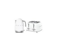 Smeg Tsf03, Klf04 4-Slice Toaster & 1.7L Variable Temperature Kettle Set In White White One Size