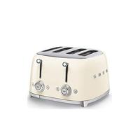 Smeg Tsf03 Retro Style 4-Slice Toaster, 2000W Cream