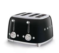 Smeg TSF03BLUK 4 Slice Toaster Black Retro Style 2000W Brand New