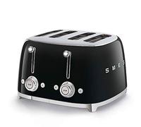 Smeg 50's Retro TSF03BLUK 4 Slice Toaster - Black, Black
