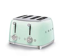 Smeg TSF03PGUK 4 Slice Toaster, Extra Wide Slots, 3 pre set programmes, Pastel Green