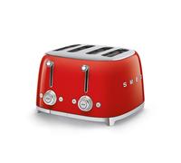 Smeg TSF03RDUK 50's Style Four Slice Toaster - Gloss Red