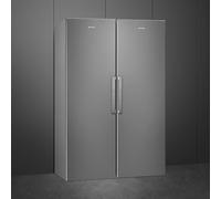 Smeg UKFS18EV2HX & UKFF18EN2HX Stainless Steel Freestanding Side-By-Side Fridge-Freezer