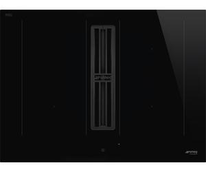 Smeg Universal HOBD472D2 70cm Induction Extractor Hob - Black - For Ducted/Recirculating Ventilation, Black
