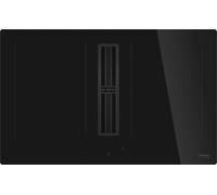 Smeg Universal HOBD482D2 83cm Induction Extractor Hob - Black - For Ducted/Recirculating Ventilation, Black