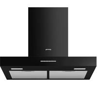 SMEG KBT600BL Chimney Cooker Hood - Black, Silver/Grey