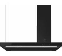 Smeg Universal KLTI12L4MB 120cm Island Cooker Hood for Ducted Ventilation - Black, Black