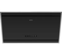 Smeg Universal KV394MB 90cm Chimney Cooker Hood for Ducted/Recirculating Ventilation - Matte Black, Black