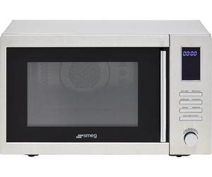 Smeg Universal MOE34CXIUK 34 Litre 31cm High, Freestanding Small Combination Microwave Oven - Stainless Steel, Stainless Steel