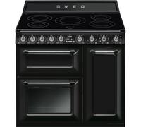 Smeg Victoria 90cm Electric Range Cooker - Black