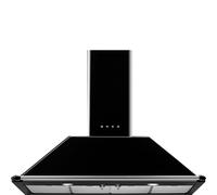Smeg Victoria KT110BLE 110cm Wide Black Wall-Mounted Cooker Hood
