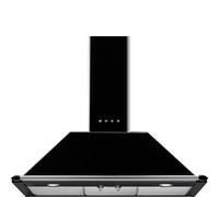 Smeg Victoria KT90BLE 90cm Wide Black Wall-Mounted Cooker Hood