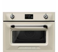 Smeg Victoria SO4902M1P Cream Built-In Compact Combination Microwave Oven