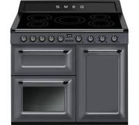 Smeg Victoria TR103IGR2 100cm wide Electric Range Cooker with Induction Hob - Slate Grey - A/B Rated