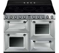 Smeg Victoria TR4110IX2 110cm wide Electric Range Cooker with Induction Hob - Stainless Steel - A/A Rated, Stainless Steel