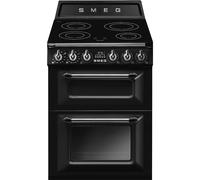 Smeg Victoria TR62IBL2 60cm Wide Black Induction Freestanding Cooker
