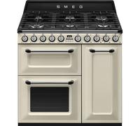 Smeg Victoria TR93P 90cm Wide Cream Dual Fuel Freestanding Range Cooker