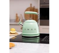 Smeg Whistling Kettle With Cool Touch Handle, 2.3L, Pastel Green Green