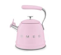 Smeg WKF01 Retro Stovetop Whistling Kettle in Pink Smeg Pink
