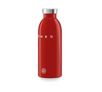 Smeg 24Bottles Stainless Steel 500ml Bottle in Red Smeg Red 500ml