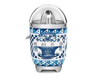 Smeg x Dolce & Gabbana Blu Mediterraneo Citrus Juicer | Designer Electric Juicer with Retro Style, New