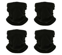 SMEHCF 4 Multipurpose Neck Gaiter Neck Warmer Scarf Face Half Mask for Women Men Skiing Fishing Hiking Cycling Motorcycle Breathable Washable Wind-poof Black