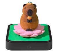 SMELEYOU 3D Calendar 2026 Capybara 3D Memo Pad with Light & Clear Acrylic Cover DIY Creative Notepad ideal for Desktop Home Decor