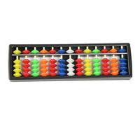 SMELEYOU Abacus Kids Colorful Beads 13 Rods 8inch ABS Abacus with Name Label Portable Calculating Educational Math Toys for Kindergarten